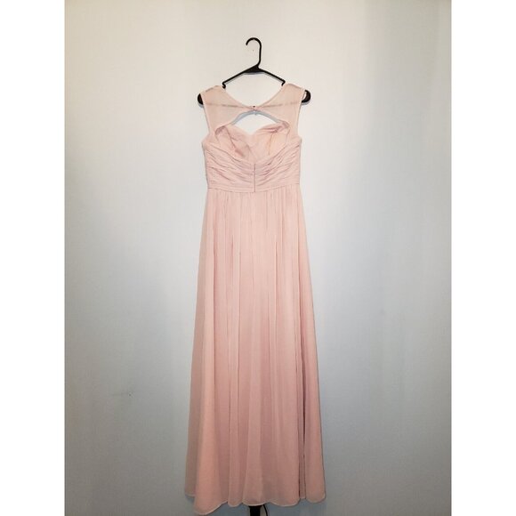 Bill Levkoff Women 6 Formal Dress Prom Lgt Pink Maxi Sweetheart Sleeveless FLAW - Picture 2 of 6